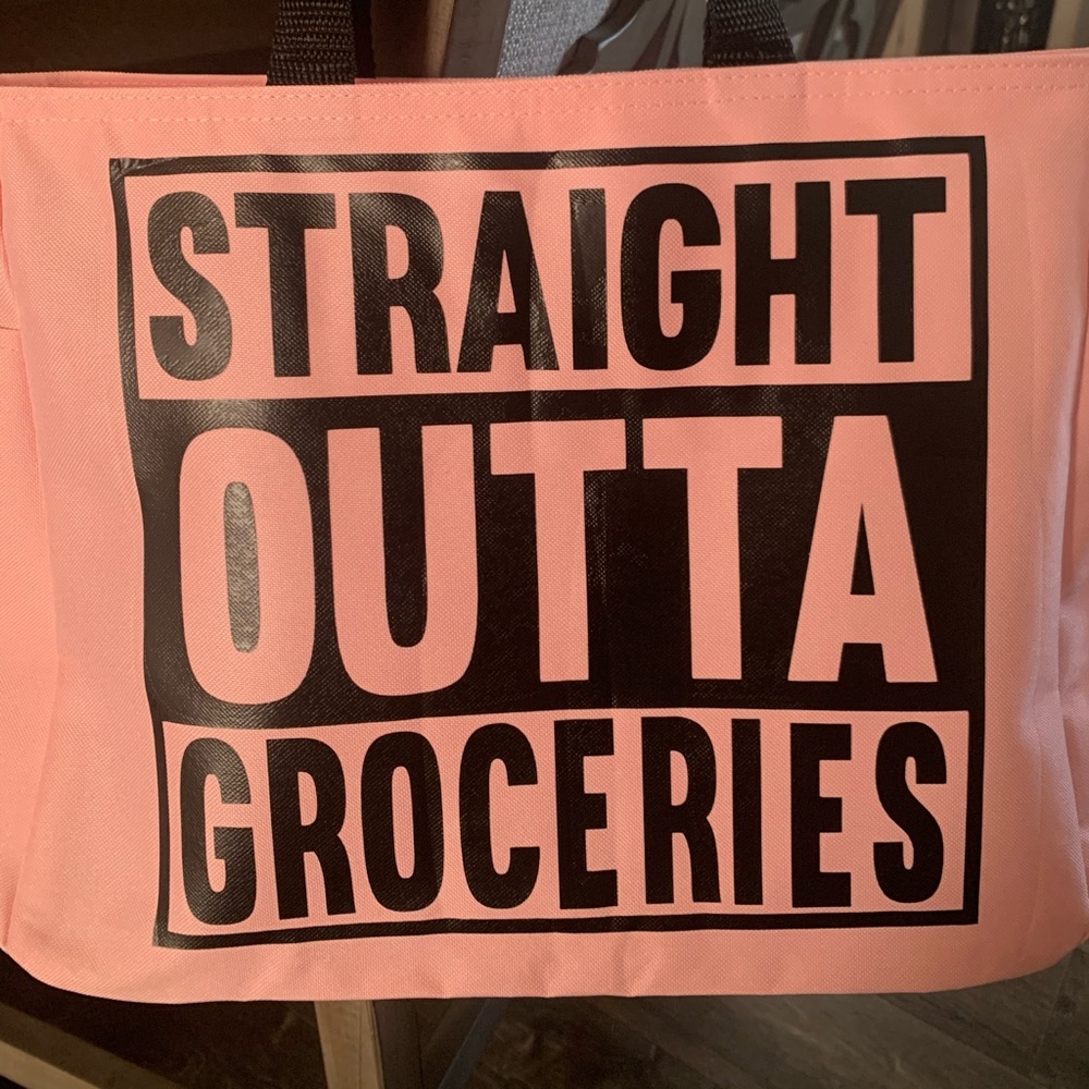 Straight outta groceries tote!